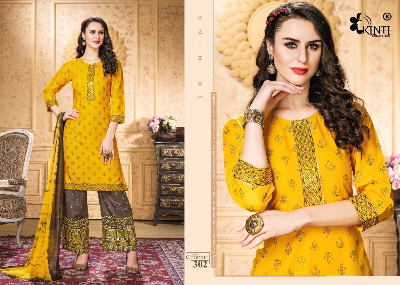 Chunri Vol 3 By Kinti Readymade Printed Suits Catalog